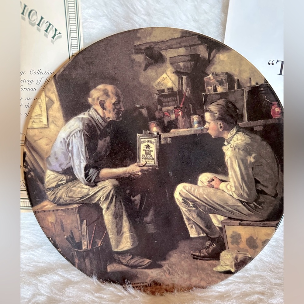 Vintage Norman Rockwell Collector Plate